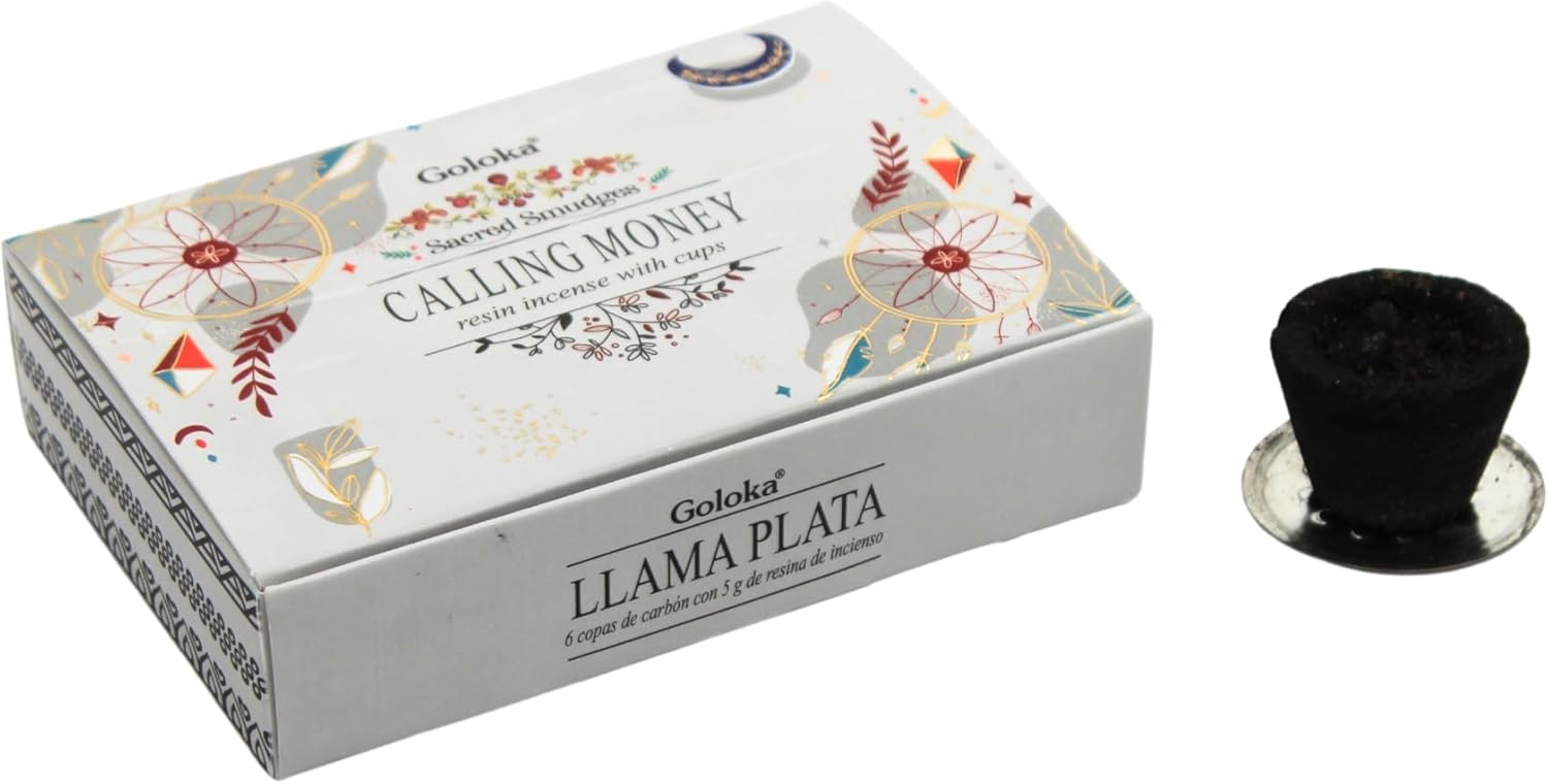 Carboncillos Goloka con Resina Llama plata